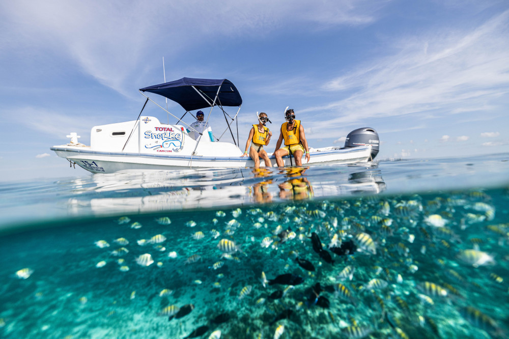 reef and shipwreck snorkeling tour in cancun