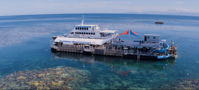 Moore Reef Full Day Tour - Lunch, Snorkeling, Slide, Bar, & More