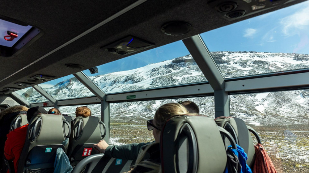 Ice Cave And Glacier Tour In Glacier Monster Truck From Gullfoss