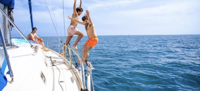 Fun in the Sun: Sailing, Inflatables, and Snorkeling Tour of Barcelona