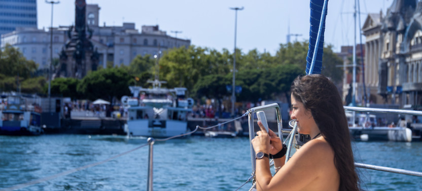 Fun in the Sun: Sailing, Inflatables, and Snorkeling Tour of Barcelona, photo 3 of 4