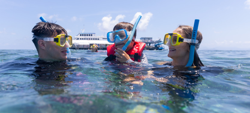 Moore Reef Full Day Tour - Lunch, Snorkeling, Slide, Bar, & More