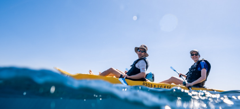Glass Bottom Kayak & Snorkel At Two Bays