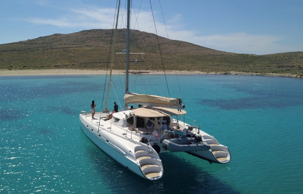 Mykonos Catamaran 5-Hour Day or Sunset Private Tour