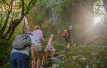 Hiking Hidden Meteora's Caves at Sunset