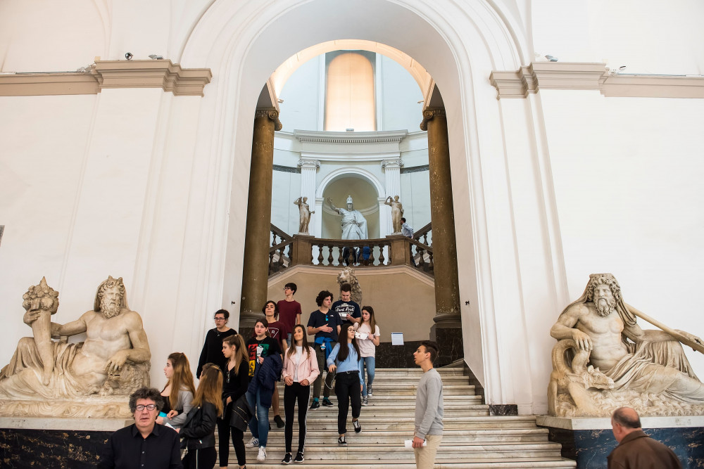 Archaeological Museum of Naples with an Archaeologist