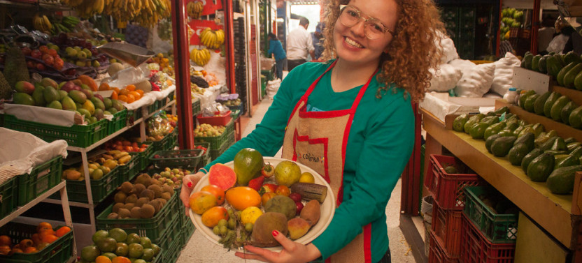 Market Fruit Tour In Bogotá