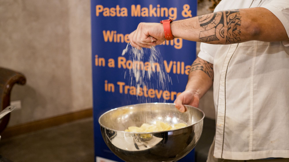 Wine & Dine Pasta Making in Trastevere Rome Project Expedition