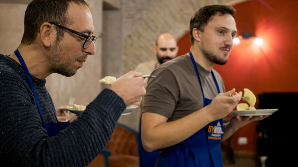 Wine & Dine Pasta Making in Trastevere Rome Project Expedition