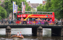 City Sightseeing Hop On Hop Off Bus Tour Amsterdam + Optional Canal Cruise