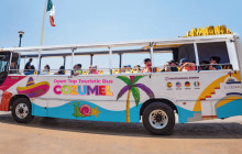 Caribbean-Style Hop on Hop off Bus Tour with Beach