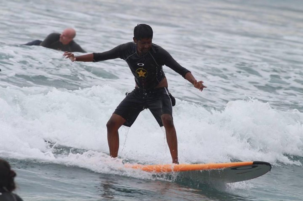 Surfing in Unawatuna