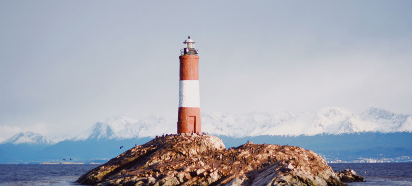 Catamaran Cruise of Beagle Channel with Les Eclaireurs Lighthouse
