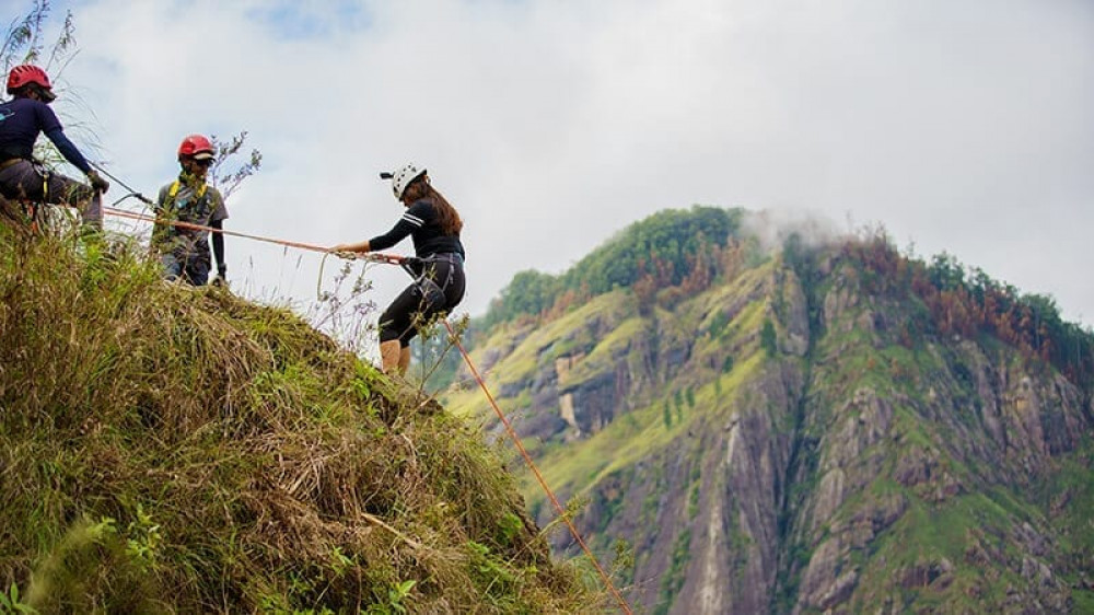 Abseiling in Ella