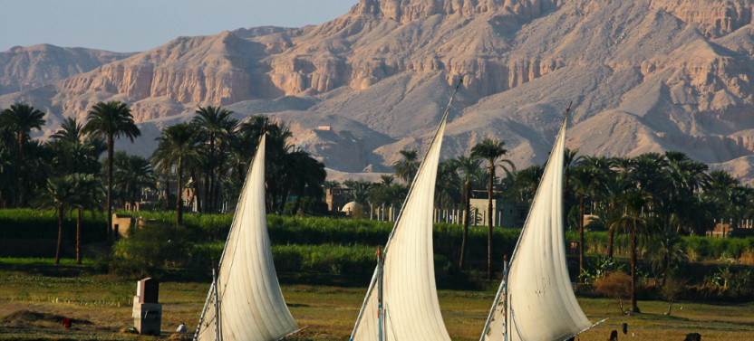 Private Sunset Felucca Tour to Luxor and Banana Island with Camel Ride
