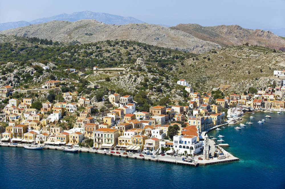 Boat Trip to Symi Island & St. George Bay From Lindos