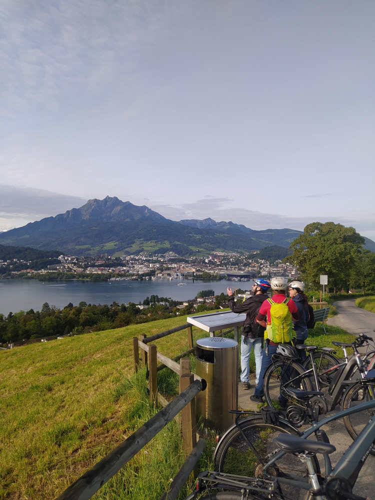 E-Bike Tour Around Lucerne Countryside & Lake Cruise