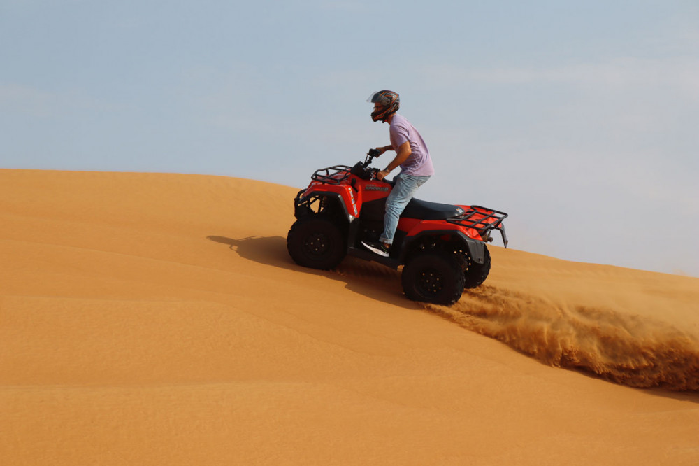 4in1 Package Dubai Half-Day Desert Safari Adventure with ATV Quad Biking