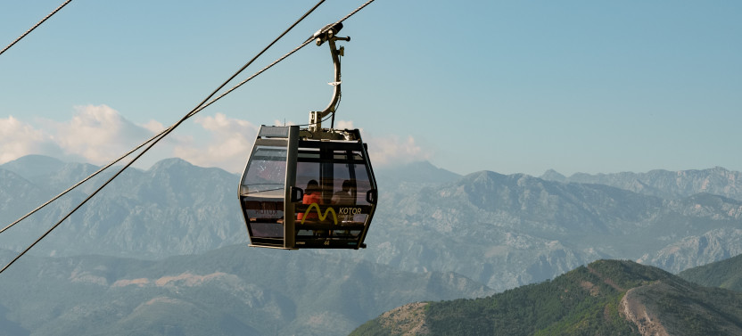Cable Car and Kotor Old Town