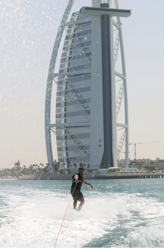 Wakeboarding in Dubai with Jet Ski