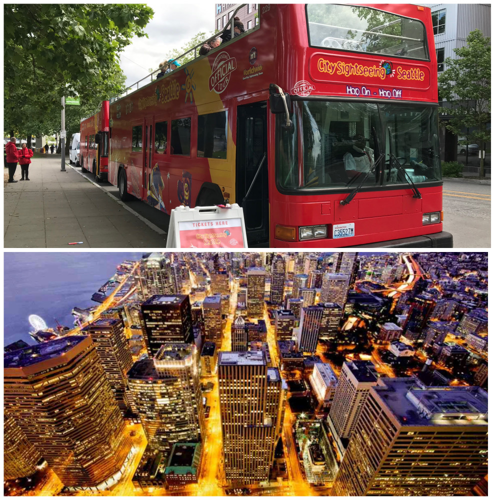 City Sightseeing Hop On Hop Off Bus Tour Seattle + Sky View Observatory