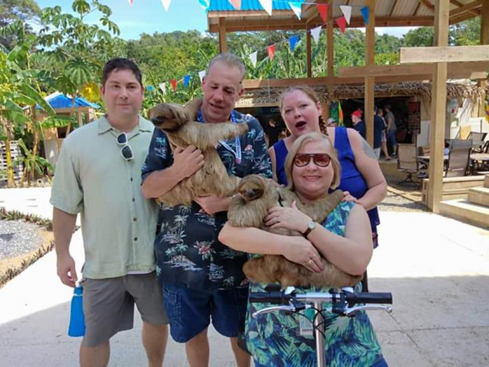 Roatan island tour, food tasting, Monkeys & sloth hang out and beach