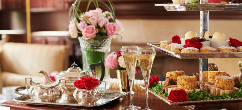 Afternoon Tea at The Milestone With a Glass Of Champagne