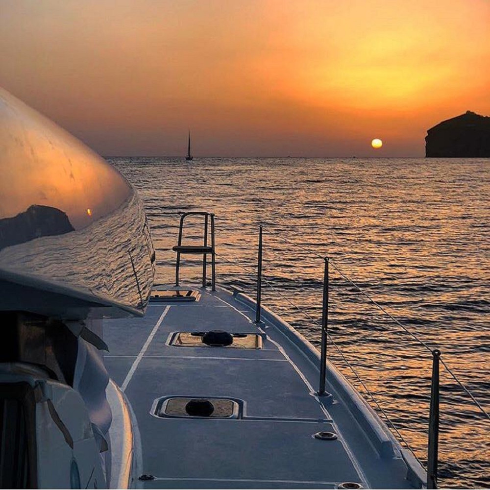 Sunset Caldera Gold Cruise with Swim and Snorkeling in Santorini