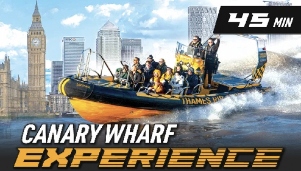 45 Minute 'Canary Wharf Experience' Speedboat Sightseeing Tour