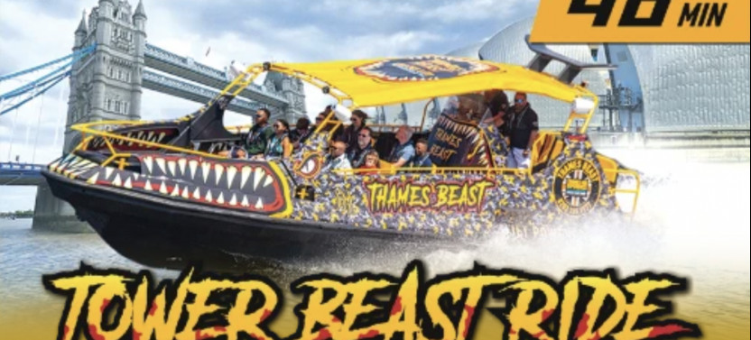 40 Minute Speedboat Sightseeing on the 880hp 'Thames Beast'