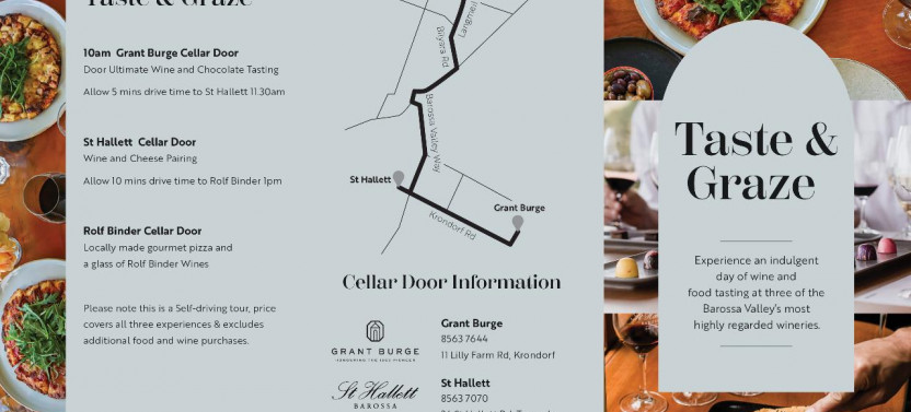 Taste & Graze Barossa - Self Guided Food And Wine Trail