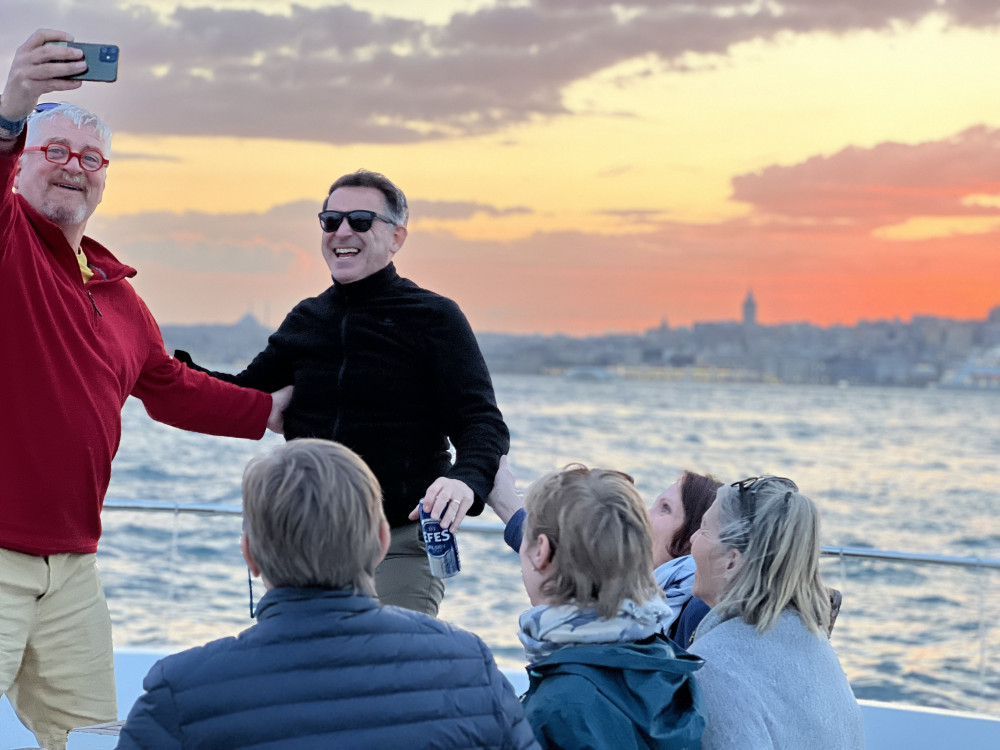 Istanbul: Sunset Yacht Cruise On The Bosphorus with Pick-up & Drop-off