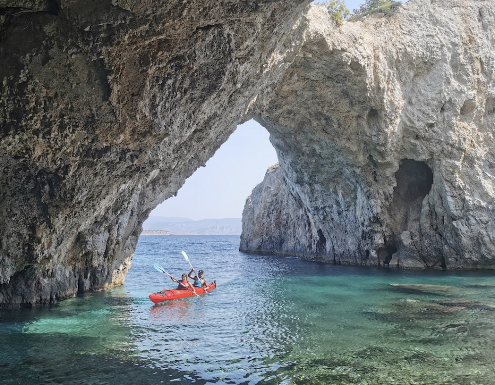 From Athens: Half-Day Sea Kayak Tour at the Corinthian Gulf