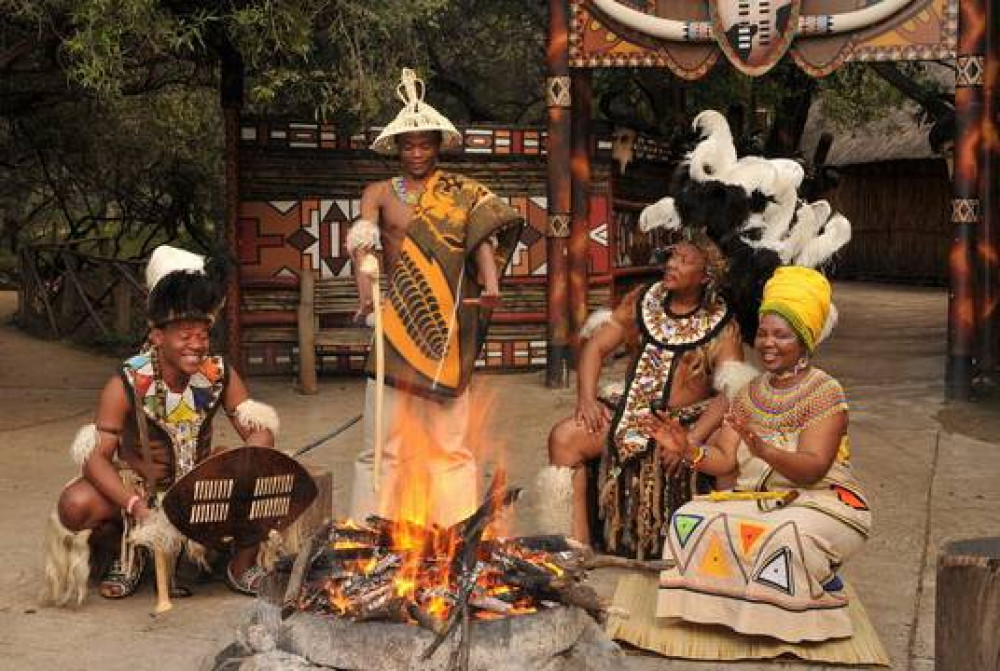 Lion Safari and Cultural Village Experience from Johannesburg