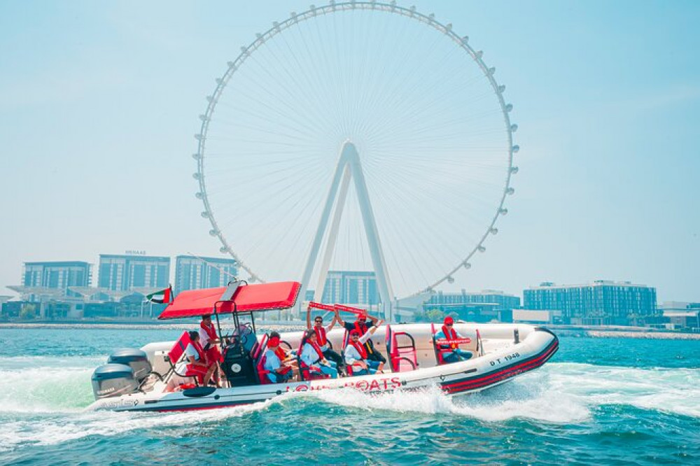 Dubai: Palm Atlantis, JBR & Marina Speed Boat Tour for 75 Minutes