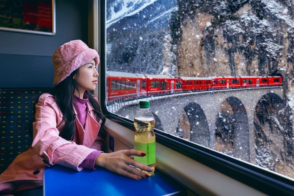 St. Moritz And Swiss Alps with Bernina Red Train From Milan