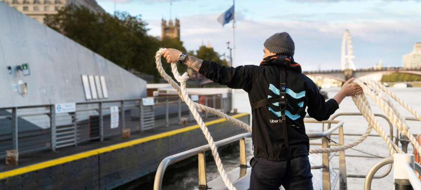 London: Hop-On Hop-Off Uber Boat + London Cable Car Roundtrip