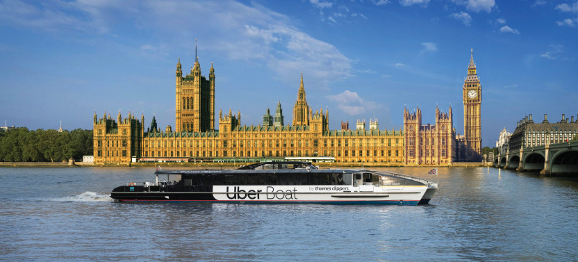 London: Uber Boat Single Journey + Old Royal Naval College & Painted Hall