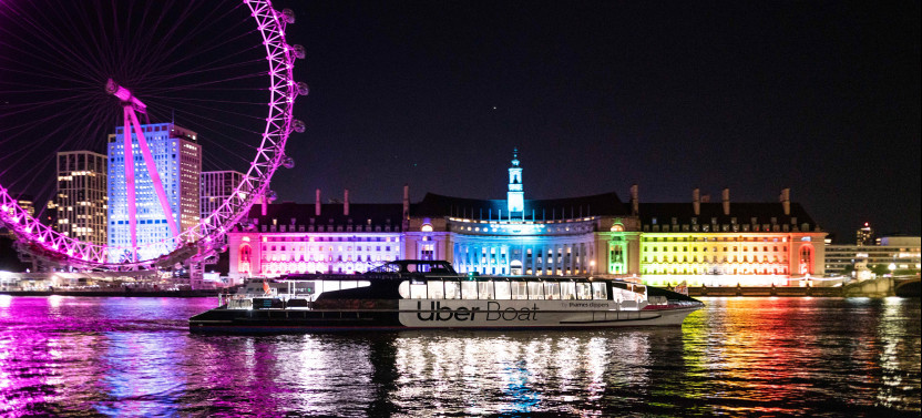 London: Uber Boat Return Journey + Old Royal Naval College & Painted Hall