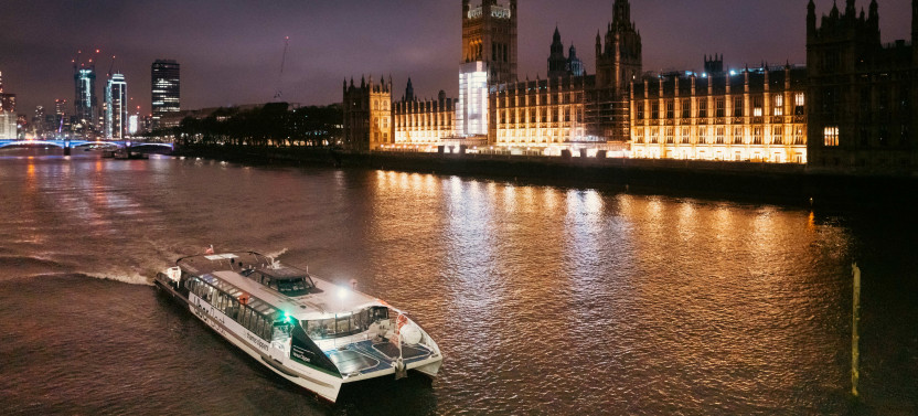 London: Hop-On Hop-Off Uber Boat + Old Royal Naval College & Painted Hall