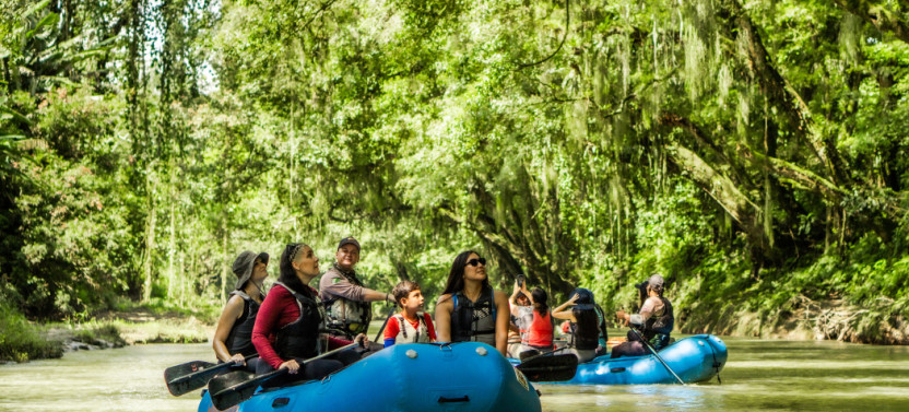 Wildlife Safari Float by Raft in Peñas Blancas River from Arenal