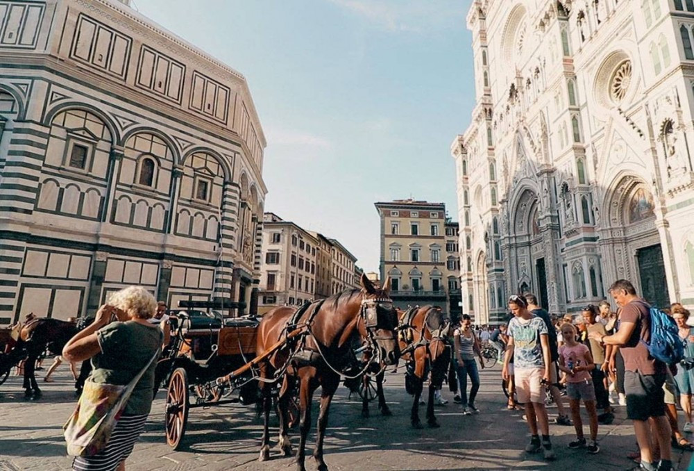 Walk in Florence & visit the Uffizi Gallery