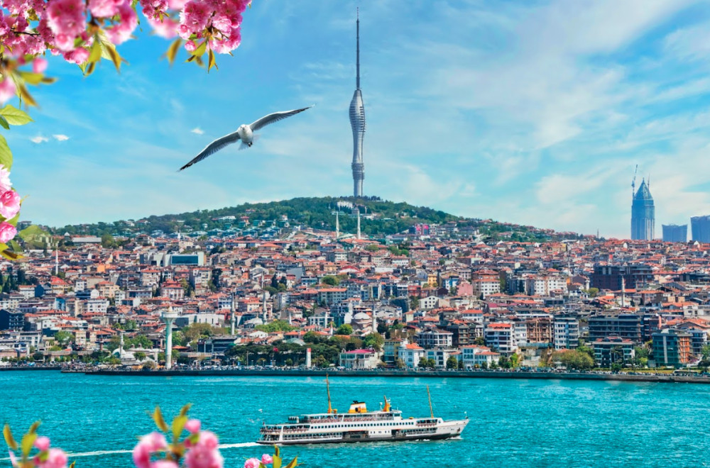 Istanbul Camlica Tower Entry Ticket With Free Turkish Tea