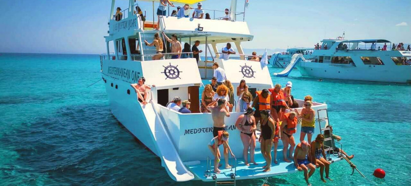 Blue Lagoon Boat Adventure with Bus Transfer from Paphos