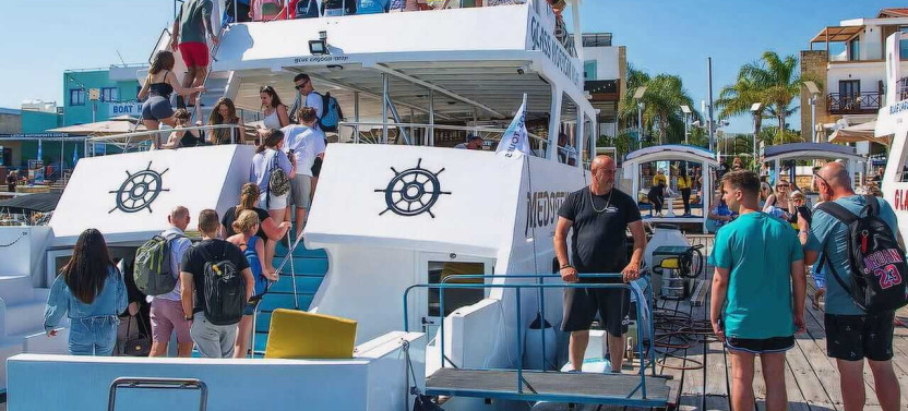 Blue Lagoon Boat Adventure with Bus Transfer from Paphos