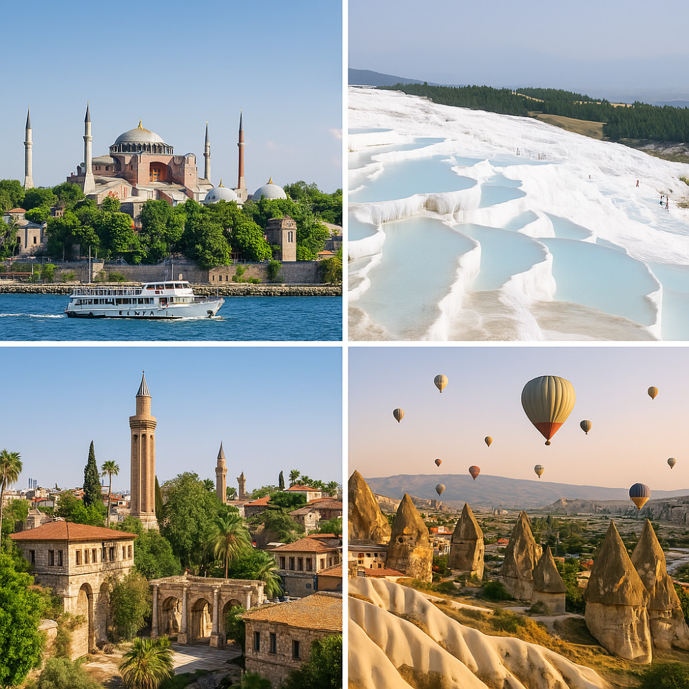 7 days 6 nights Istanbul - Pamukkale - Cappadocia Tours