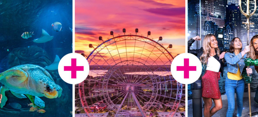 Icon Park 3 Attractions:Orlando Eye, Madame Tussauds & SEALIFE Orlando