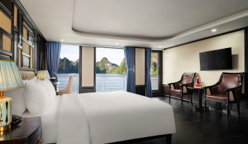 A picture of Halong Bay 2D1N Cruises with many options,Cave,Swim, Transfer