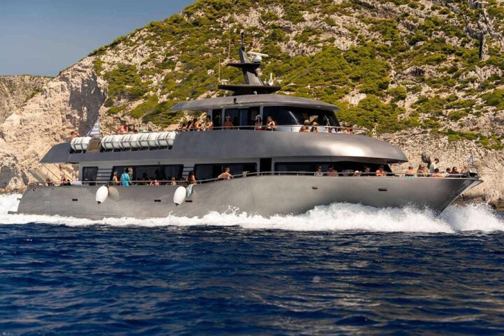 Luxury Boat Trip to Symi & St. George Bay with Pick-up from Lindos Area