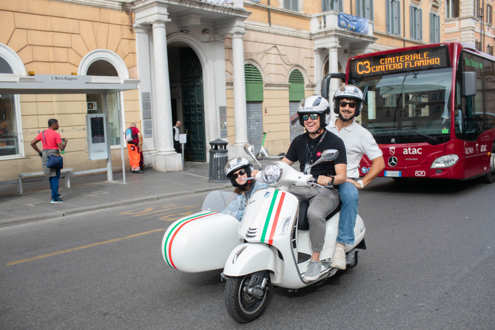 Rome Vespa Sidecar Private Tour